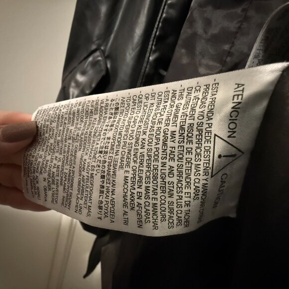 Zara | Leather Jacket Black - Picture 5 of 6